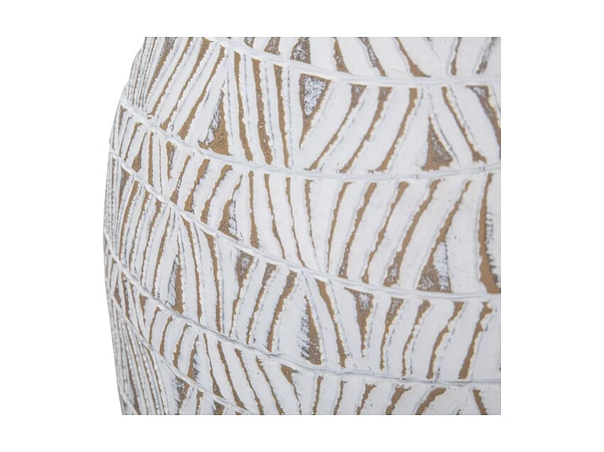 Jarrón de resina blanco 30,5x11,5x46,5 cm