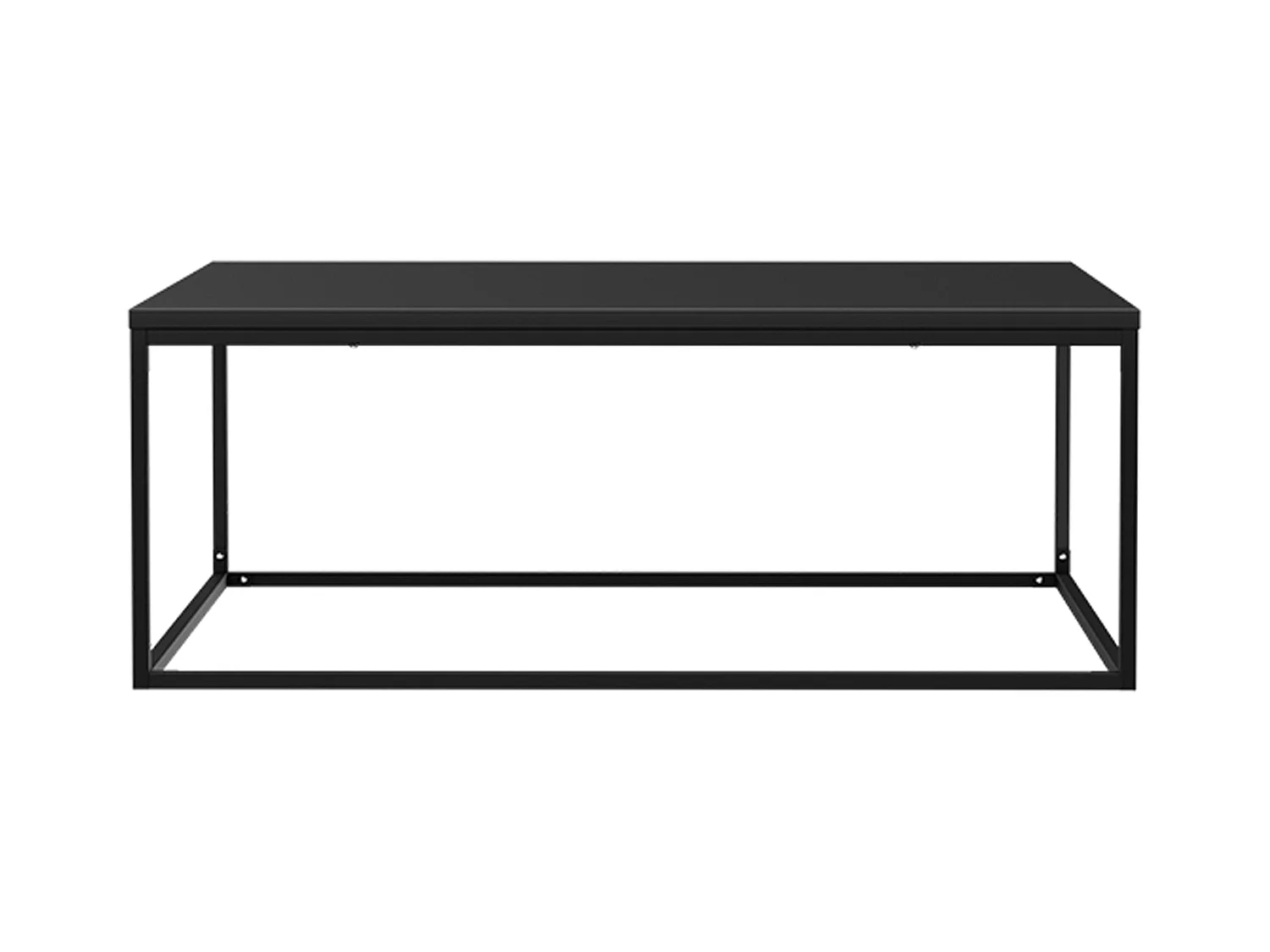 Table basse carrée moderne L90 cm noir