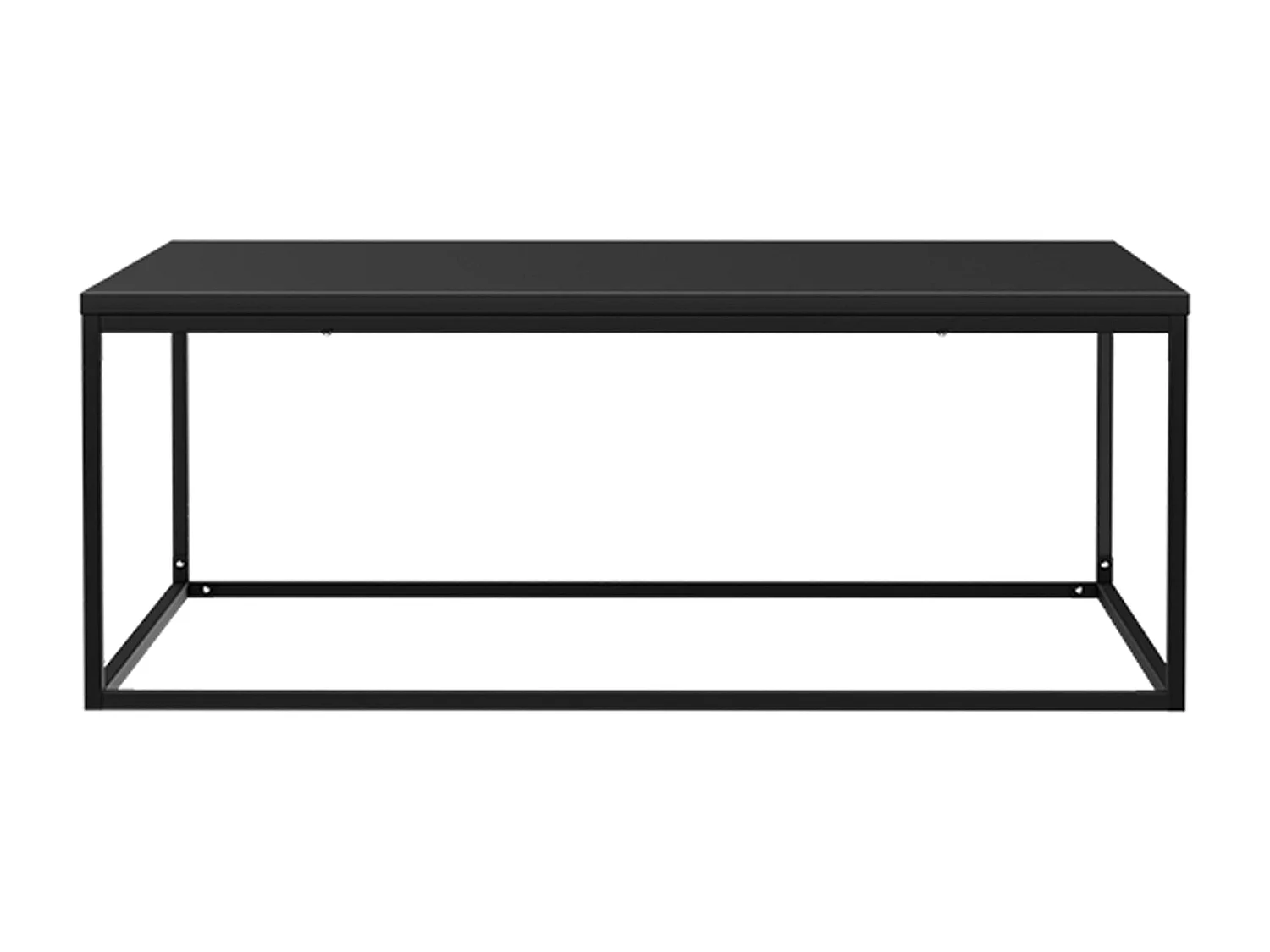 Table basse carrée moderne L90 cm noir