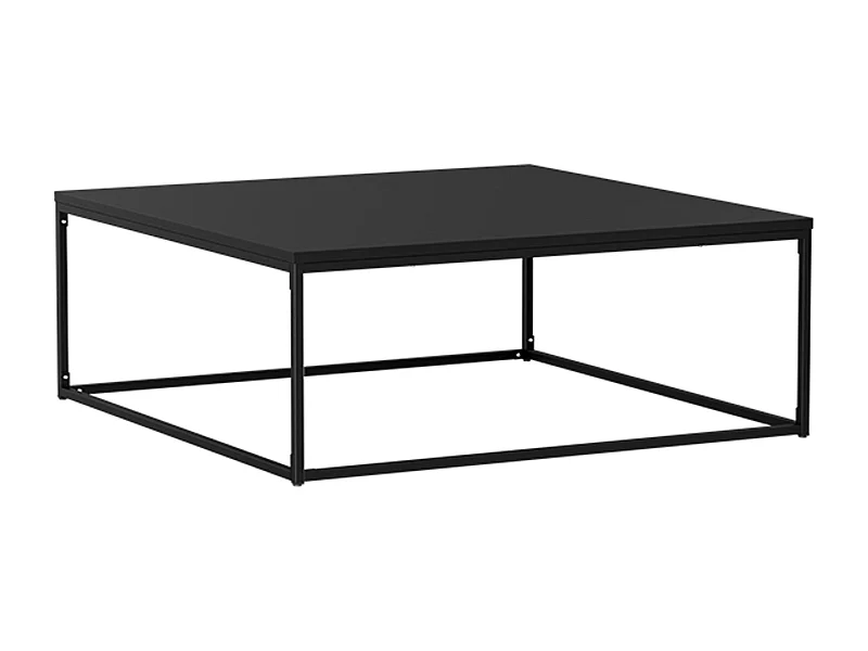 Table basse carrée moderne L90 cm noir