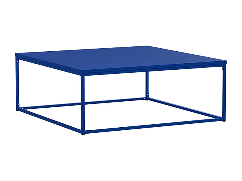 Moderne vierkante salontafel L90 cm donkerblauw