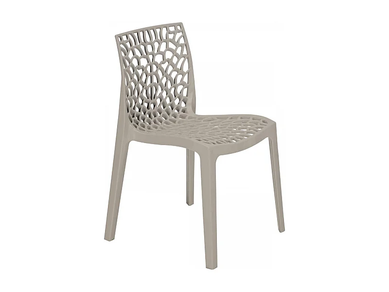 SET 2 SEDIE DESIGN Cucina Bar in Polipropilene Impilabili