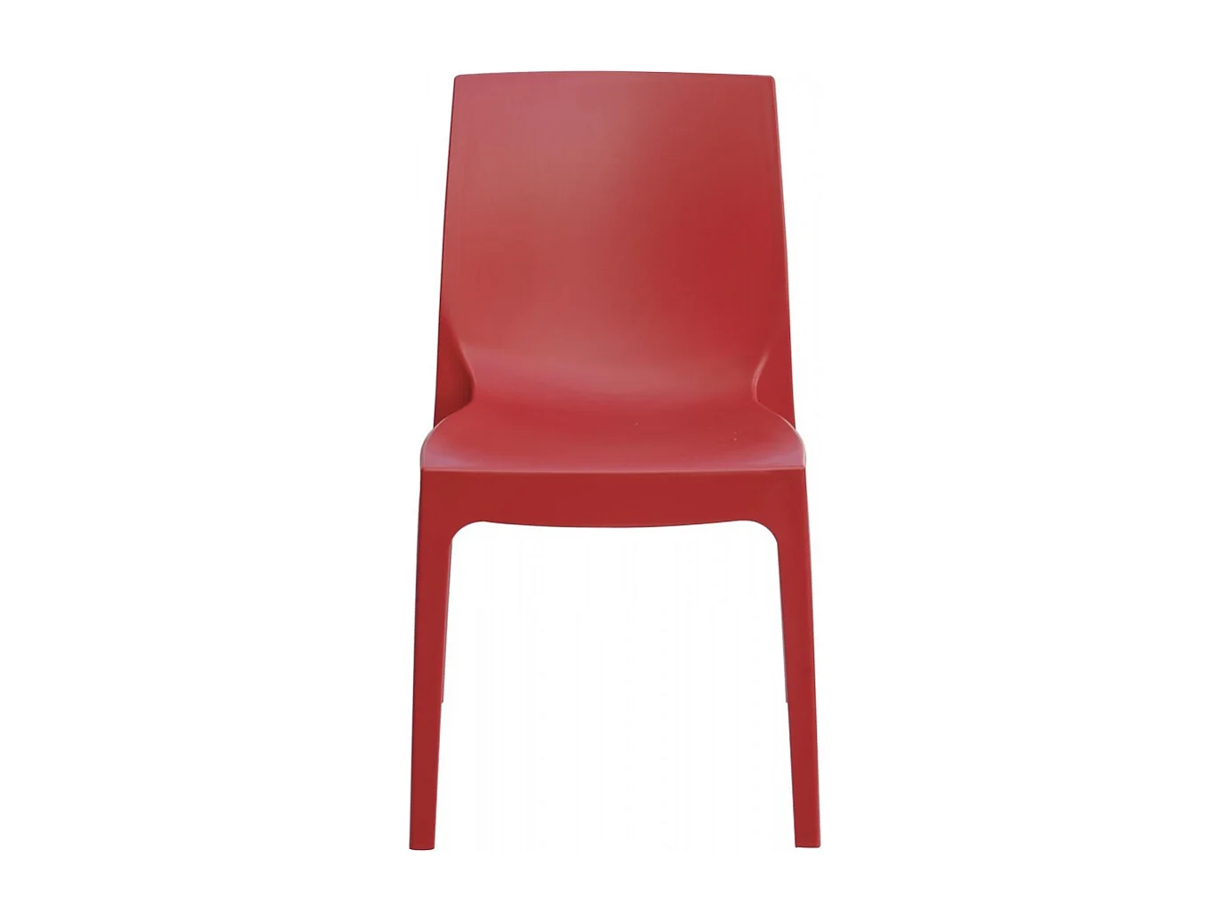 Chaise en polypropylène empilable Salle à Manger café bar Rome Grand Soleil - Rouge