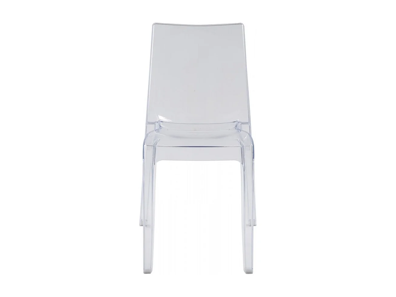 Chaise salle à manger bar transparent empilable Cristal Light polycarbonate Grand Soleil Design - Transparent