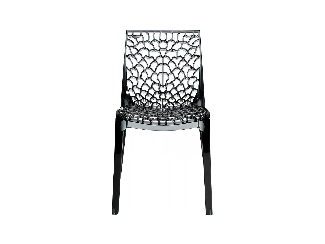 SET 2 SEDIE DESIGN Cucina Bar in Policarbonato Impilabili