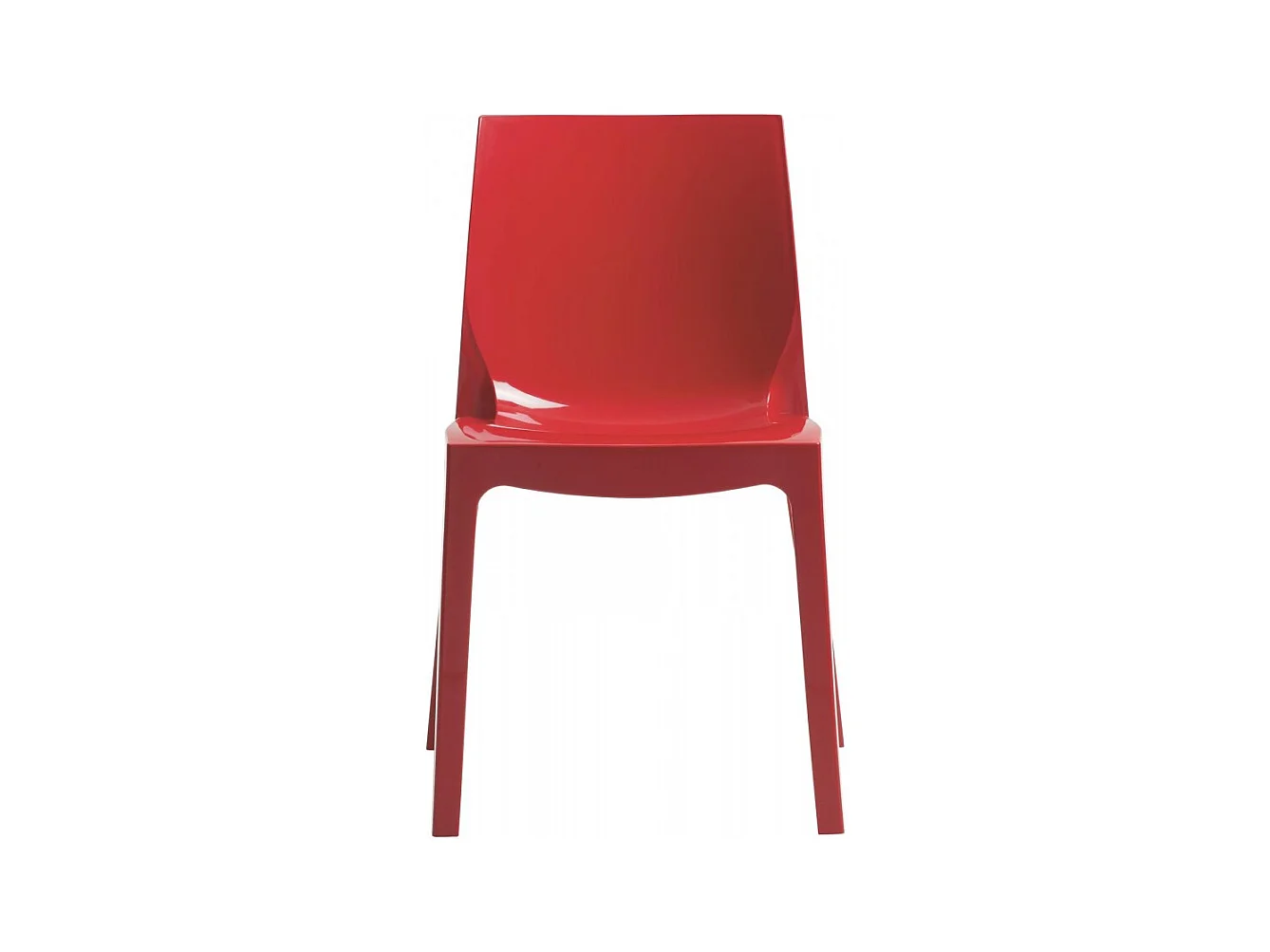 SET 2 SEDIE lucide per cucina e bar in polipropilene impilabile