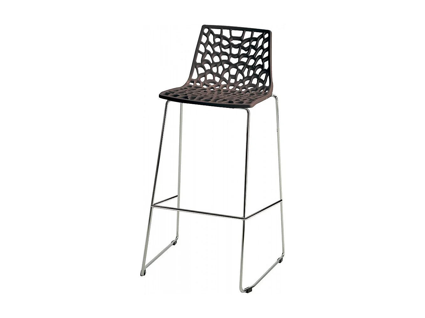 Tabouret de bar de cuisine Grand Soleil 74 cm design Spider Slitta - Marron