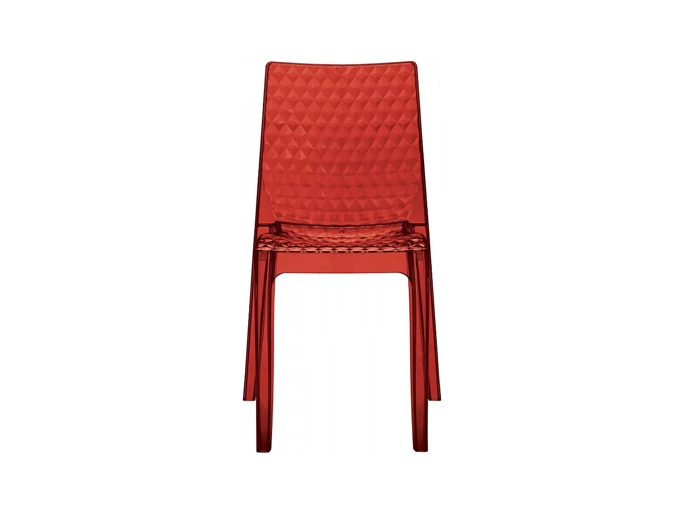 SET 2 SEDIE cucina e bar policarbonato trasparente impilabile