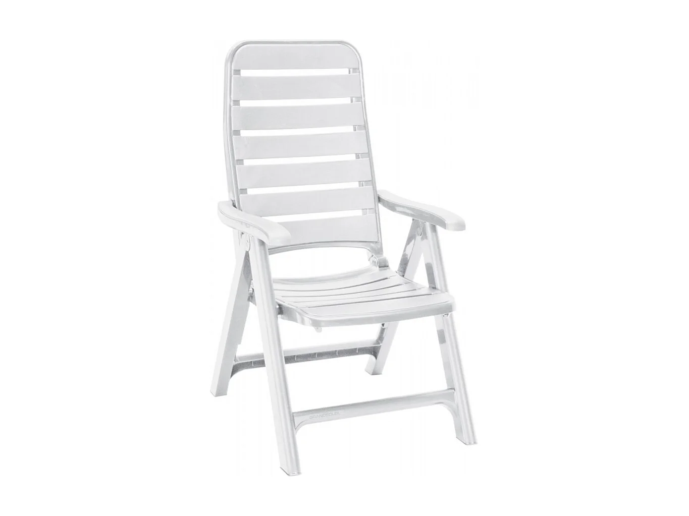 Poltrona  5 posizioni Bianca Pieghevole