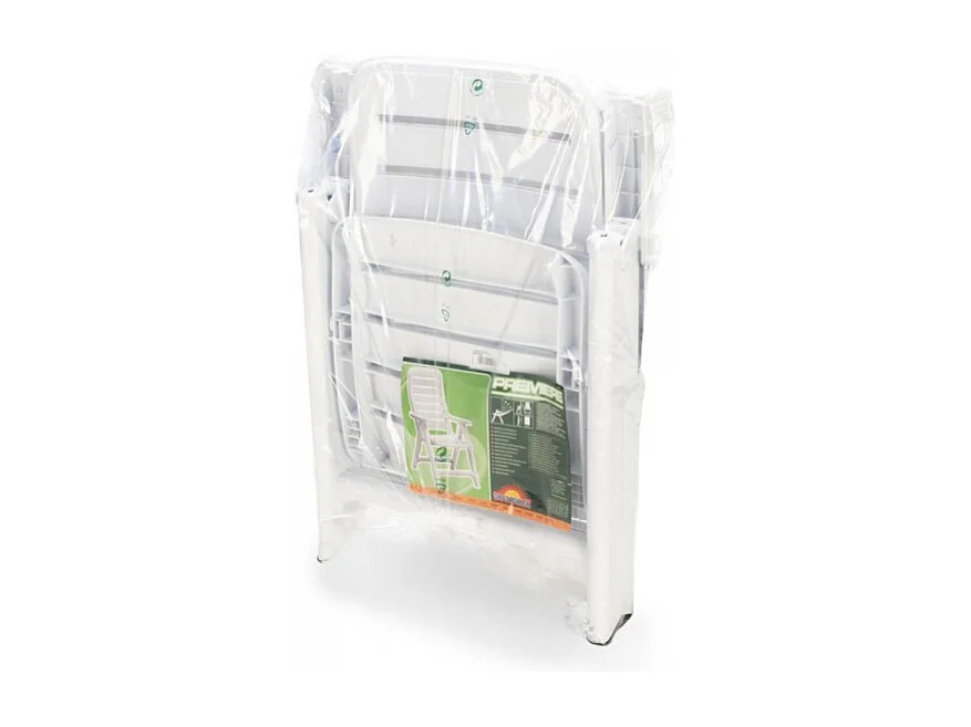 Poltrona  5 posizioni Bianca Pieghevole