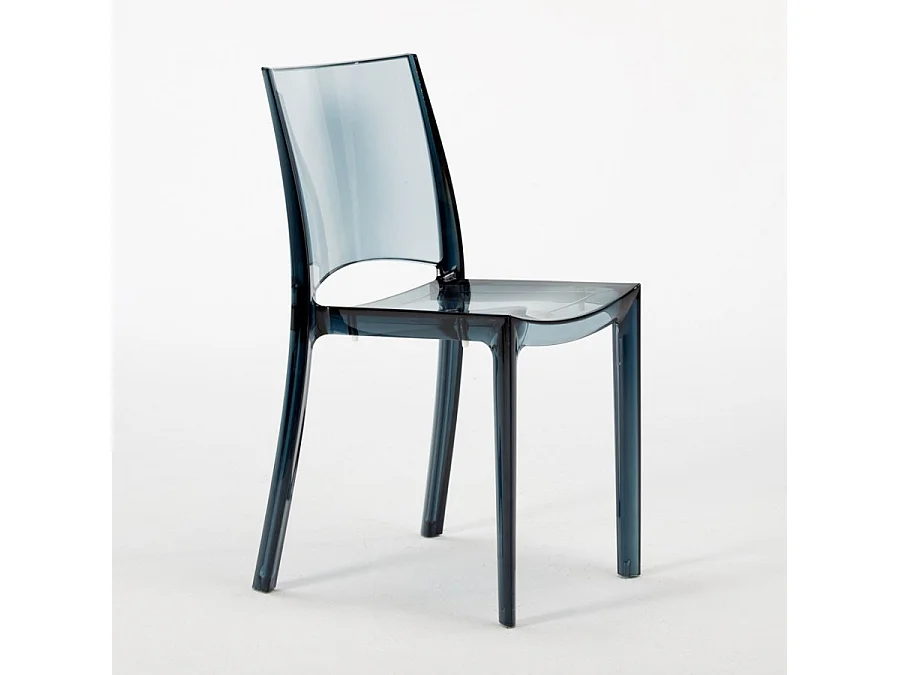 SET 2 SEDIE trasparenti per cucina bar e ristorante impilabili