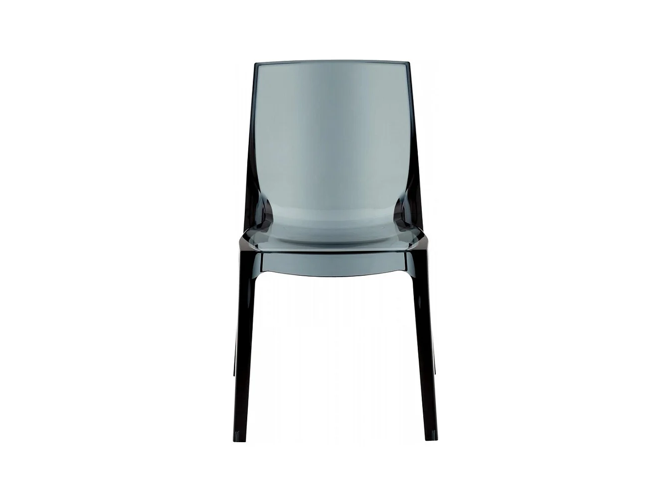 SET 2 SEDIE lucide per cucina e bar in policarbonato impilabile