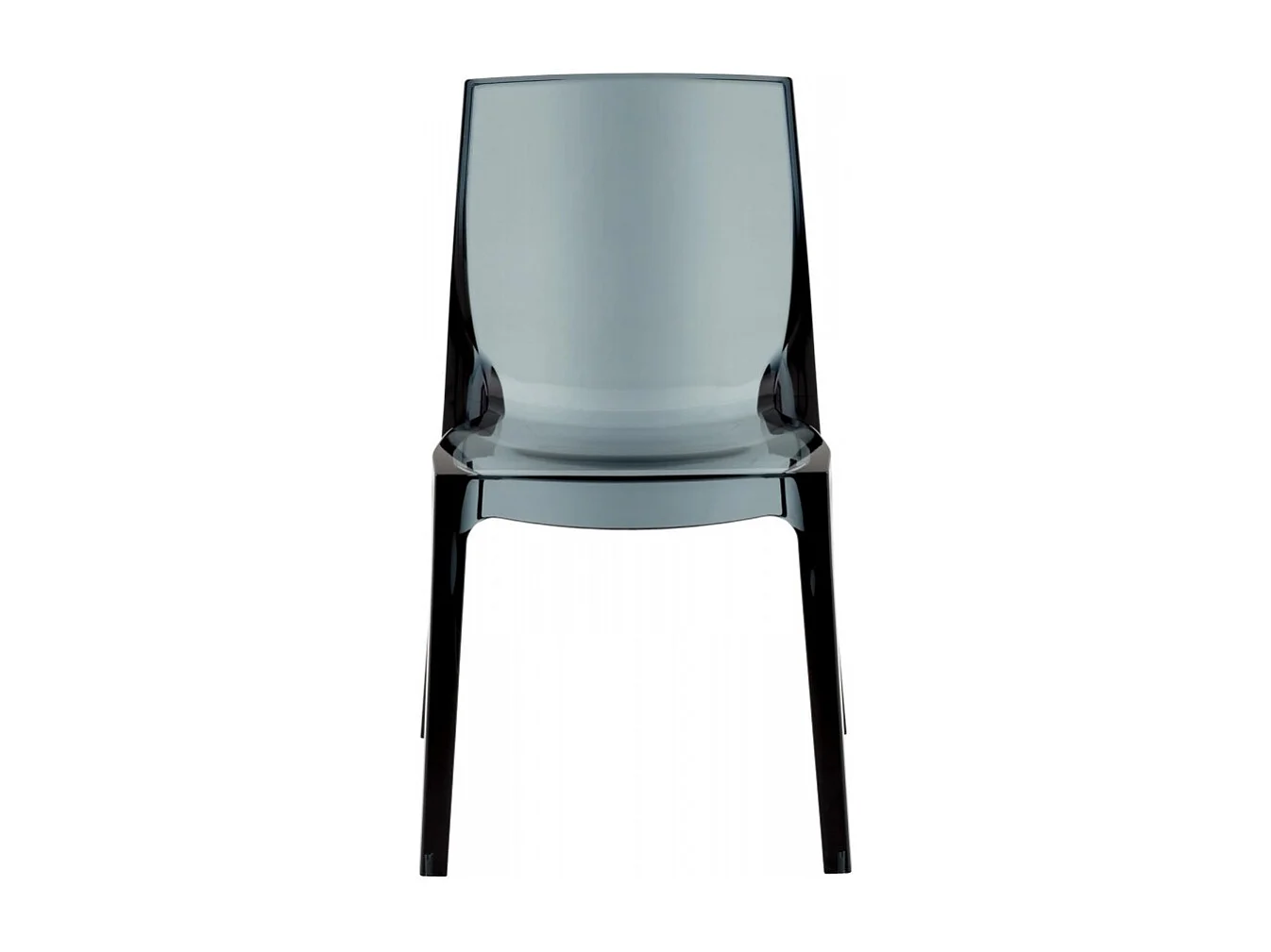 SET 2 SEDIE lucide per cucina e bar in policarbonato impilabile