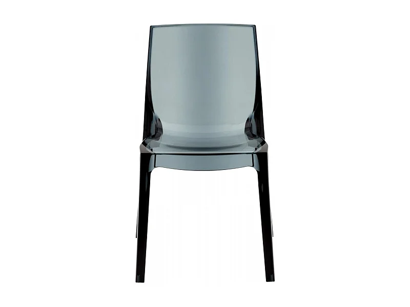 SET 2 SEDIE lucide per cucina e bar in policarbonato impilabile
