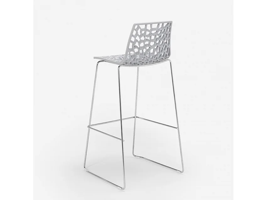 Taburete de Cocina Grand Soleil 74cm Design Spider Slitta - Gris