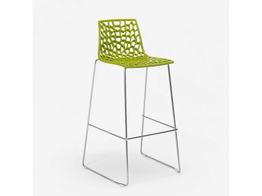 Taburete de Cocina Grand Soleil 74cm Design Spider Slitta - Verde Anís