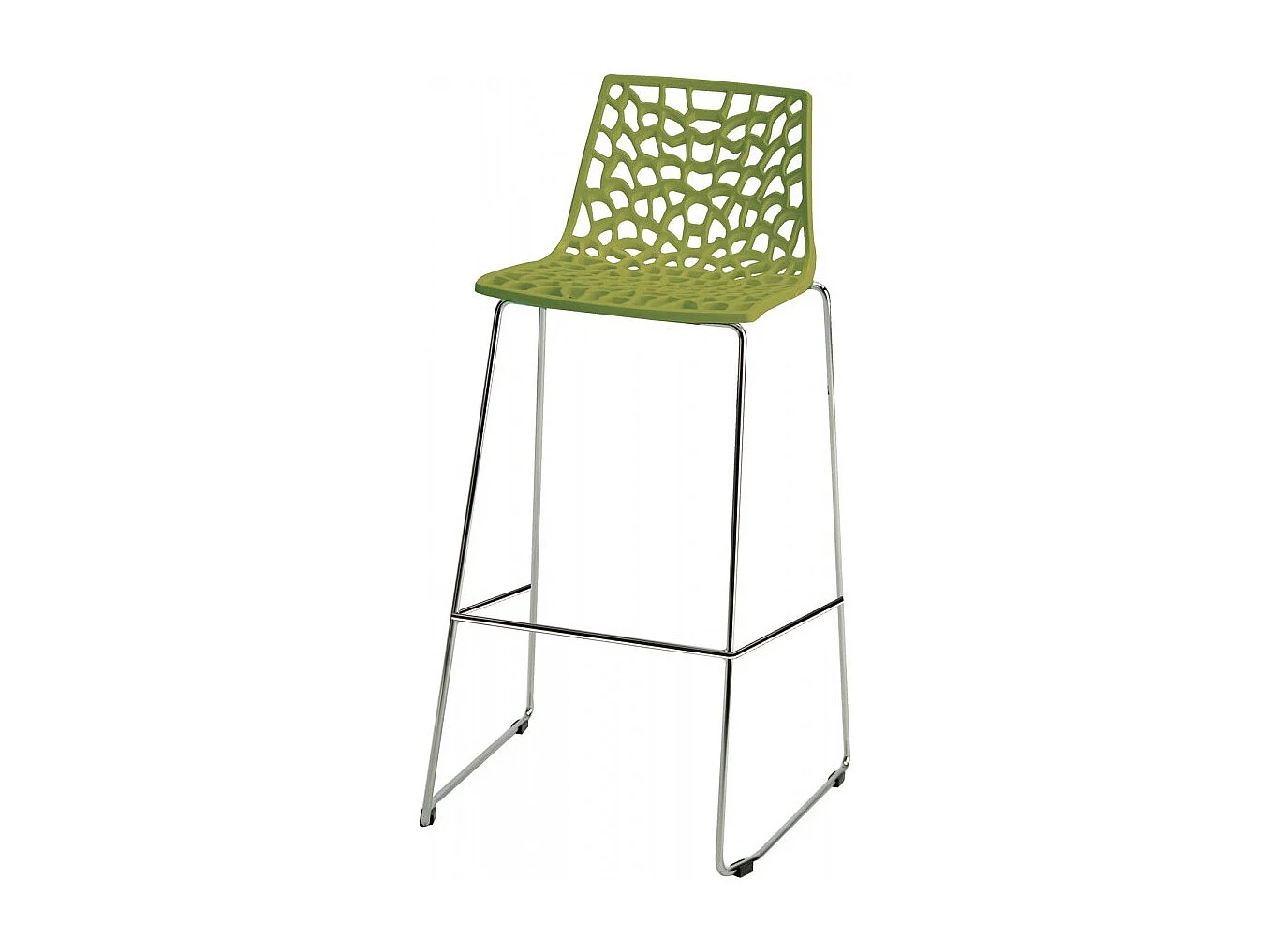 Tabouret de bar de cuisine Grand Soleil 74 cm design Spider Slitta - Anis vert