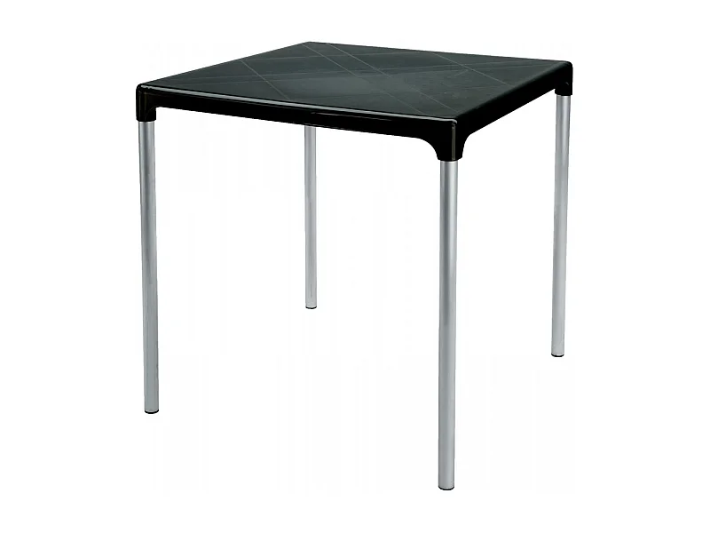 SET 10 TAVOLI quadrati 70x70 Con Gambe In Alluminio anodizzato