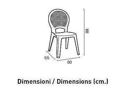 SET 4 SEDIE PALOMA RATTAN