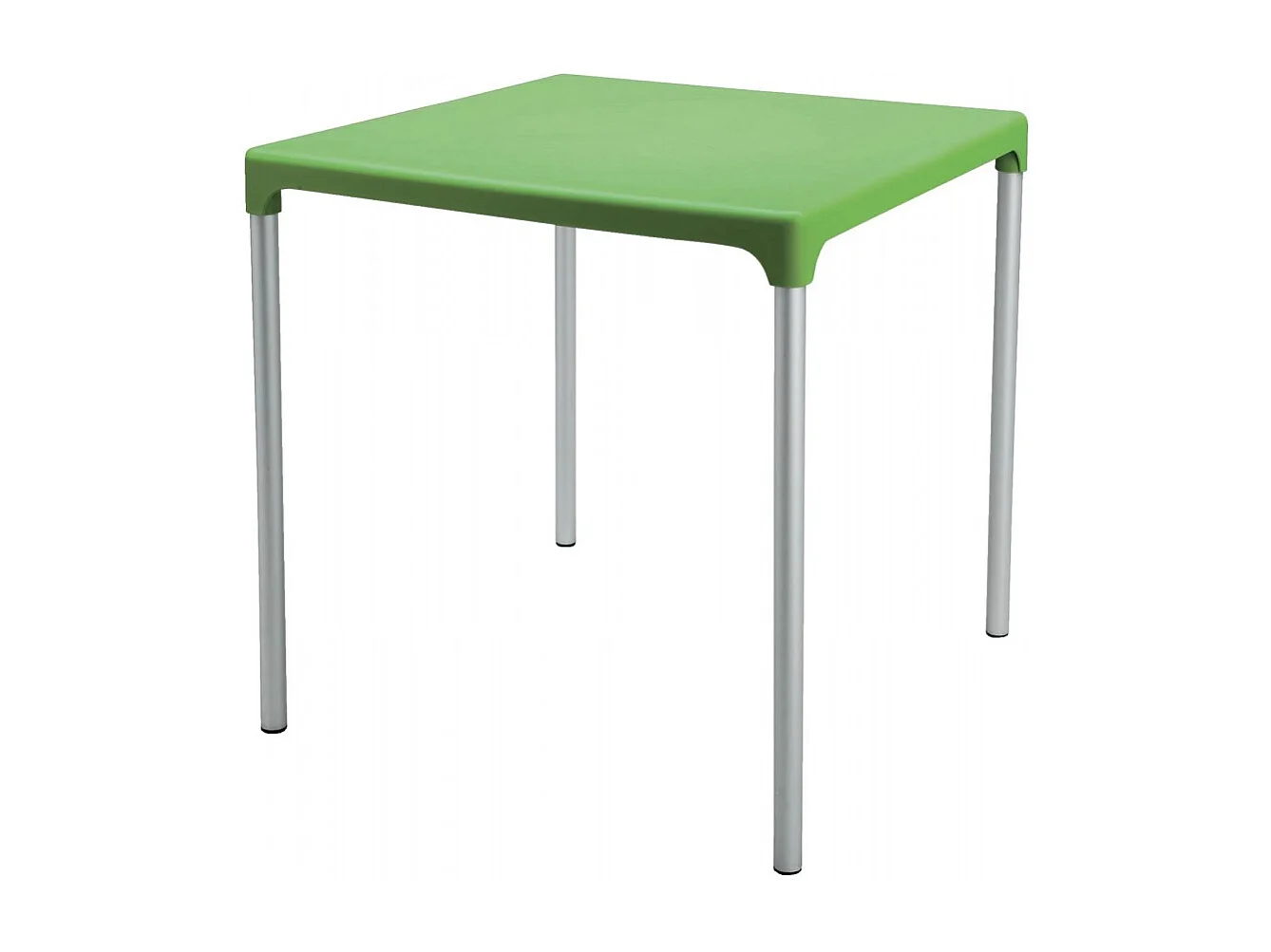 SET 10 TAVOLI quadrati 70x70 Con Gambe In Alluminio anodizzato