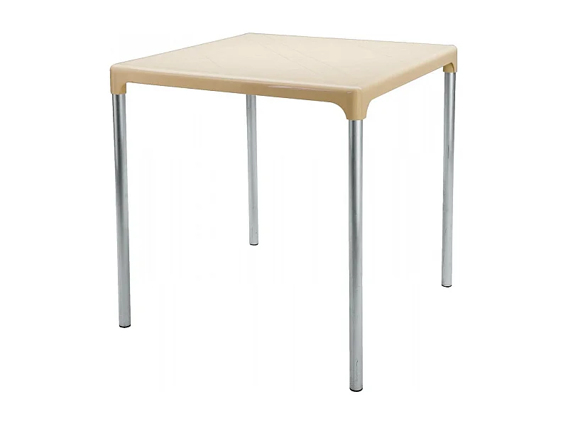 SET 10 TAVOLI quadrati 70x70 Con Gambe In Alluminio anodizzato