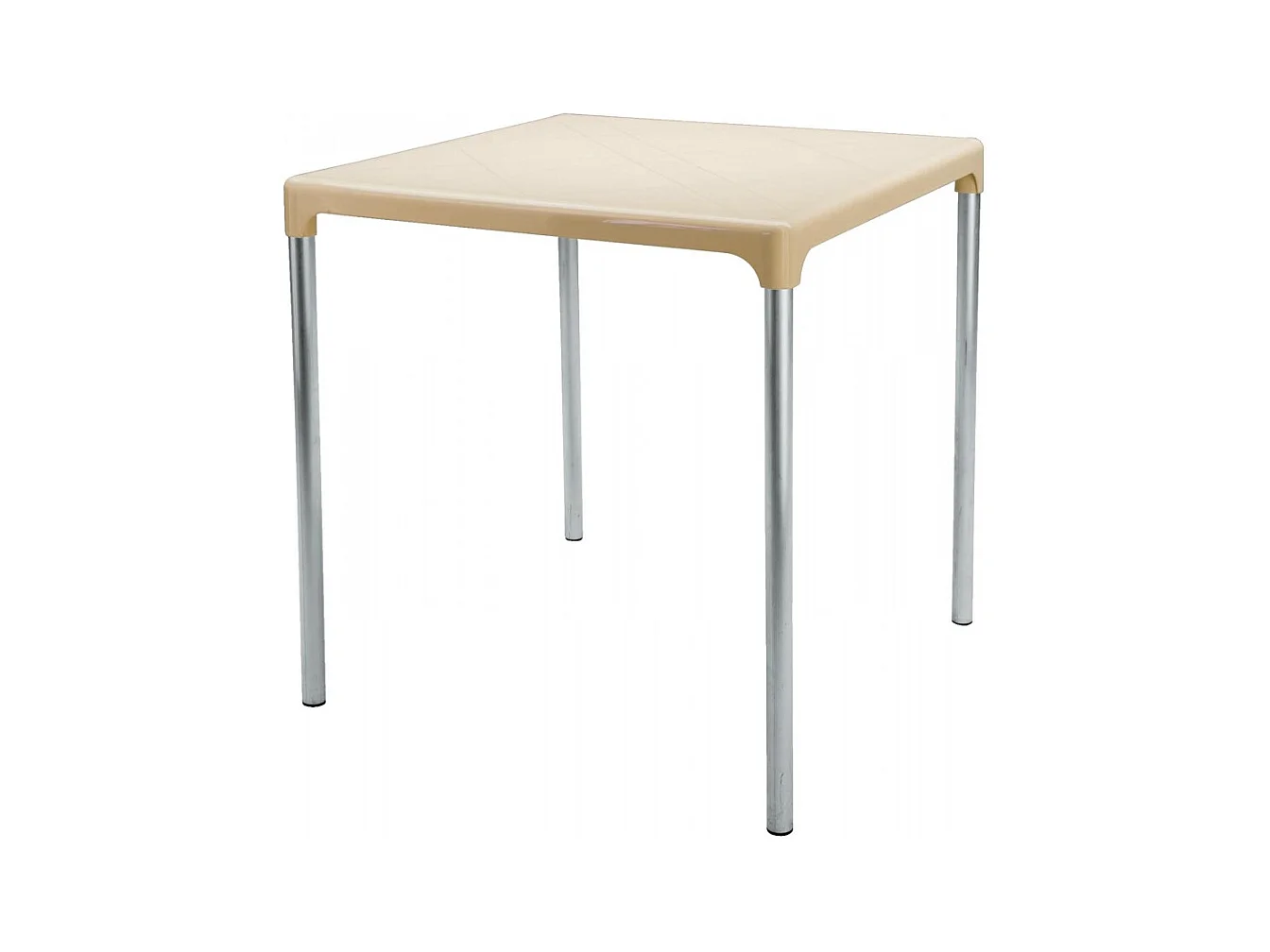 SET 10 TAVOLI quadrati 70x70 Con Gambe In Alluminio anodizzato