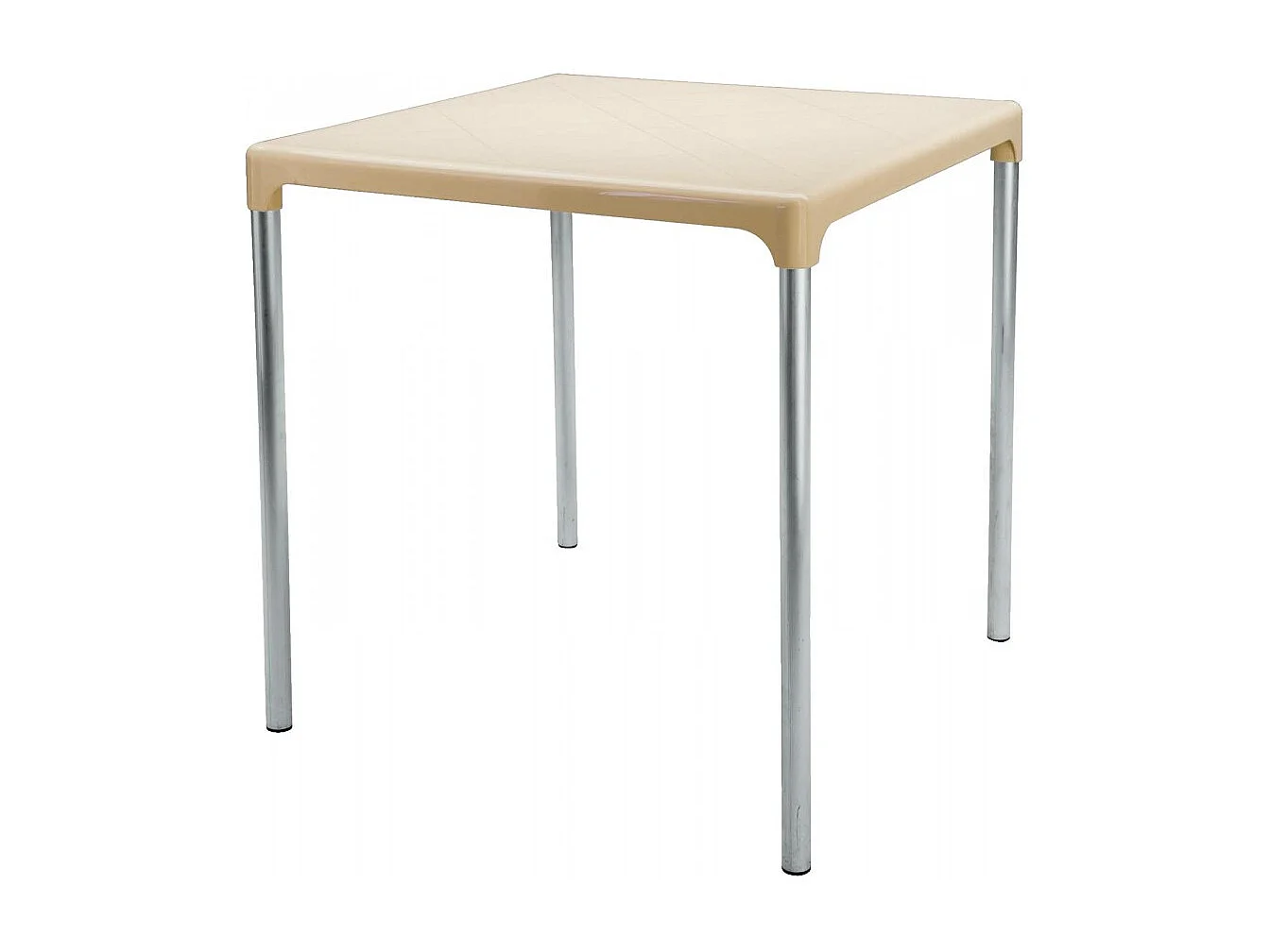 SET 10 TAVOLI quadrati 70x70 Con Gambe In Alluminio anodizzato