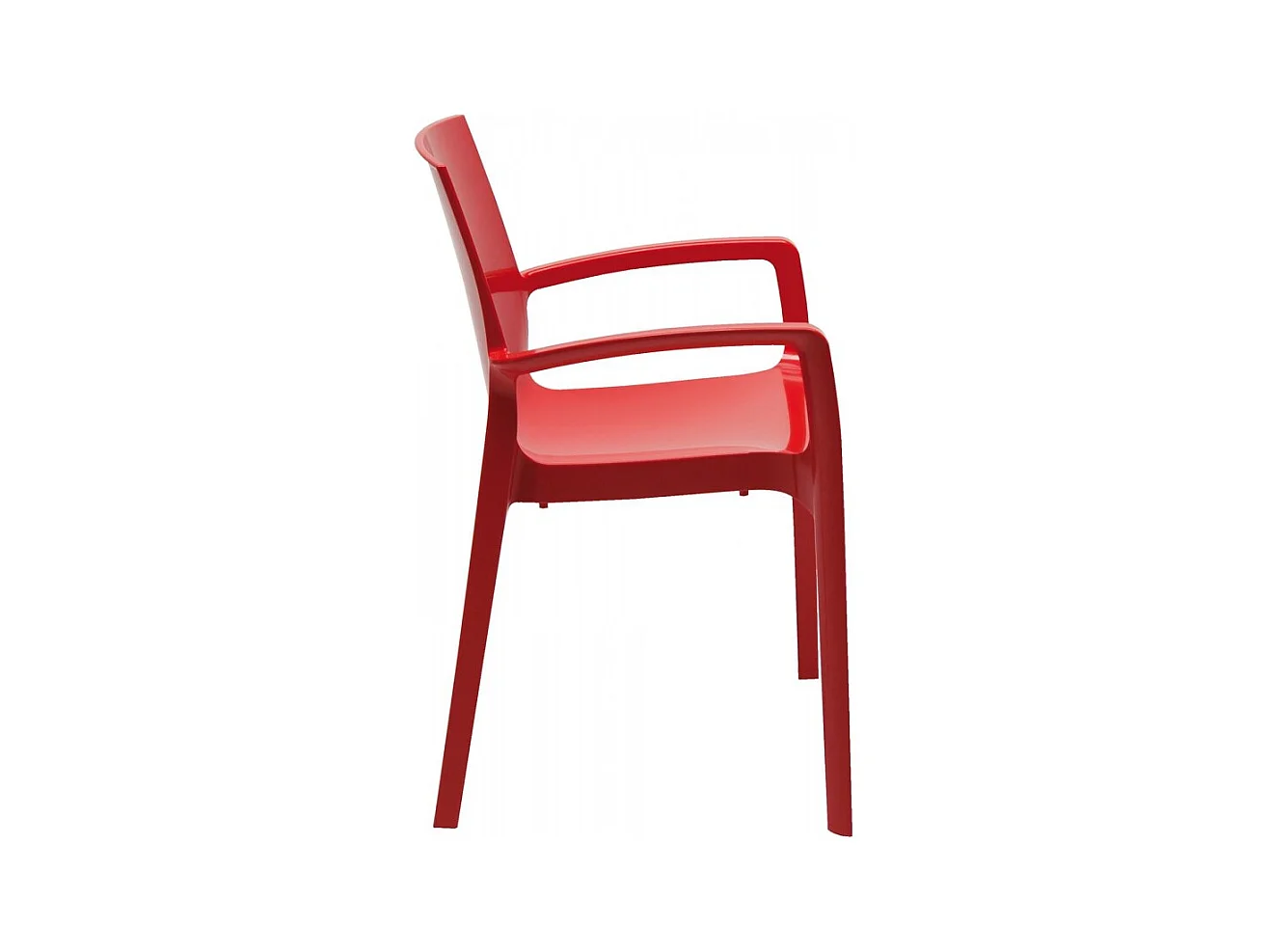 SET 2 POLTRONE Polipropilene impilabili con braccioli cucina bar