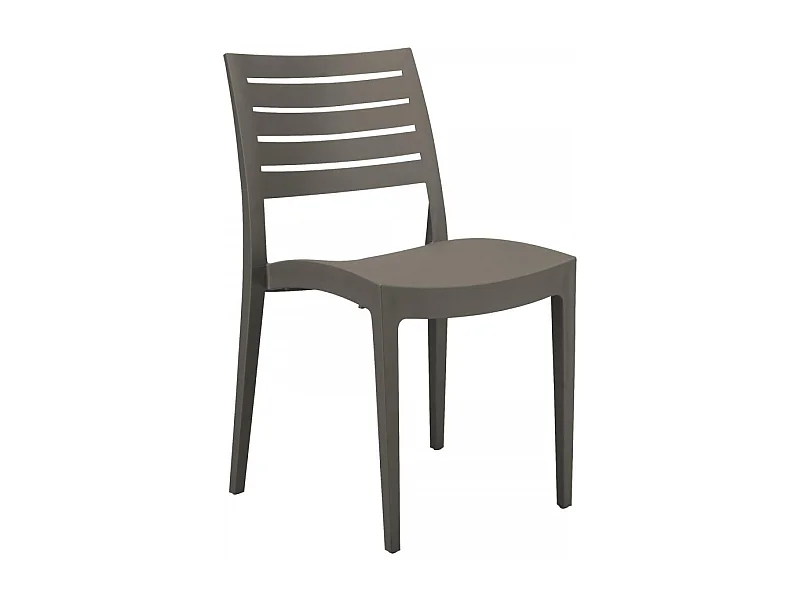 SET 2 SEDIE impilabili in polipropilene per giardino e bar