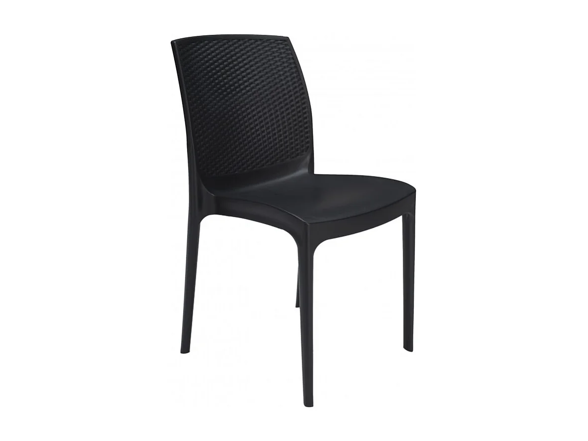 SET 2 SEDIE in Poly Rattan Giardino Bar Ristorante Boheme