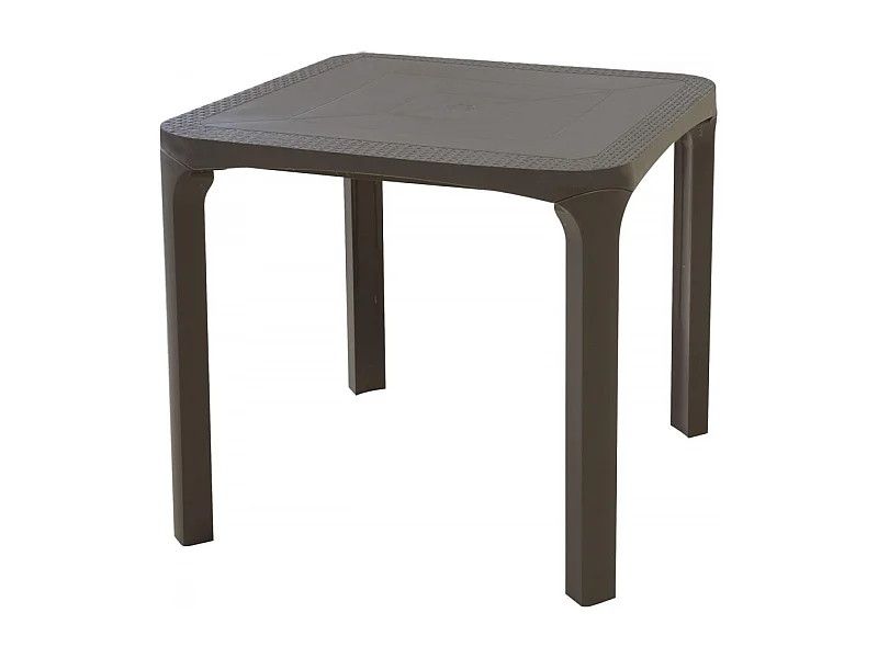 TAVOLO RATTAN 80X80 - gambe smontabili