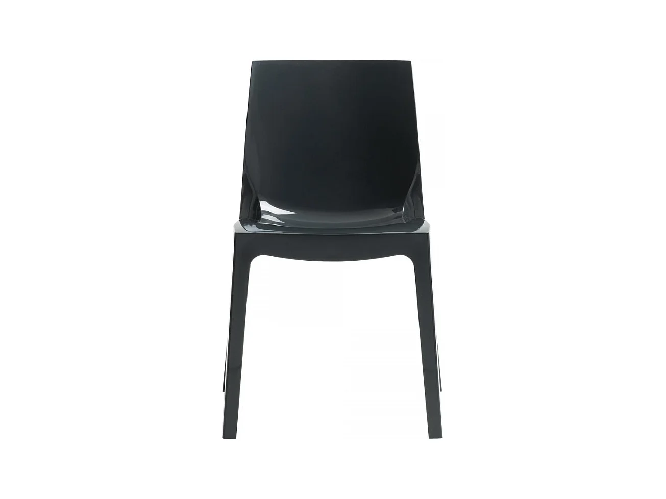 SET 2 SEDIE lucide per cucina e bar in polipropilene impilabile