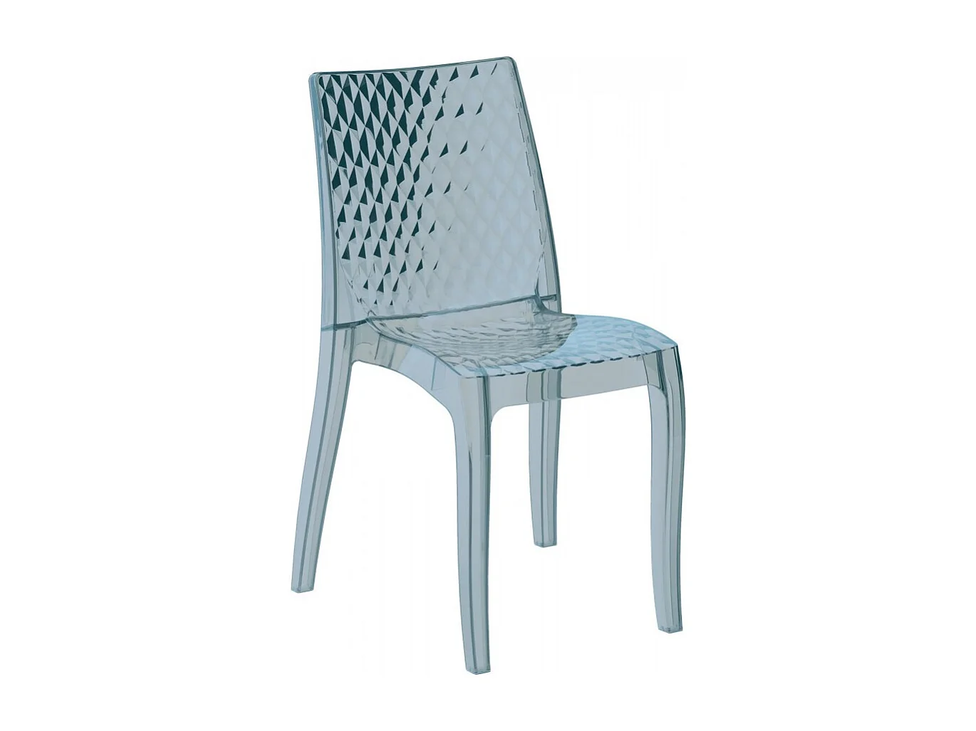 SET 2 SEDIE cucina e bar policarbonato trasparente impilabile