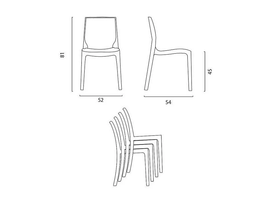 Stühle Küchenstuhl Esstischstuhl Esszimmerstuhl Grand Soleil Rome - Braun