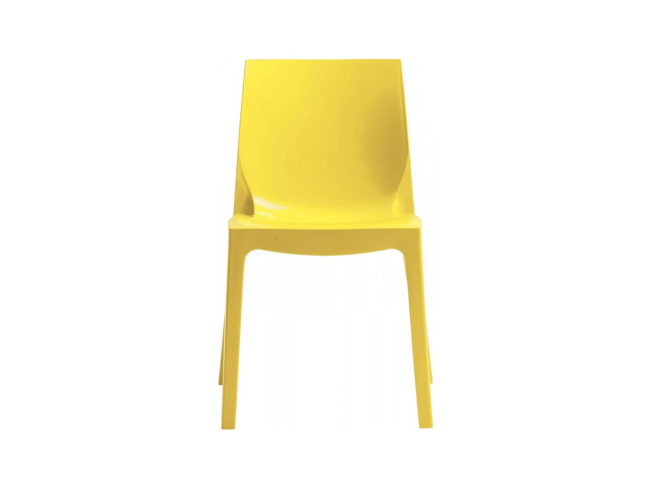 SET 2 SEDIE lucide per cucina e bar in polipropilene impilabile