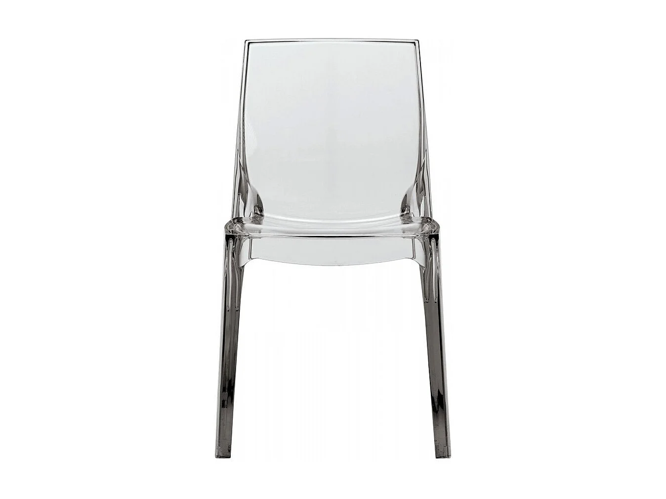 SET 2 SEDIE lucide per cucina e bar in policarbonato impilabile