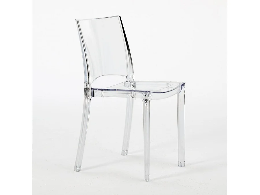 SET 2 SEDIE trasparenti per cucina bar e ristorante impilabili