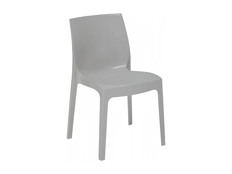 SET 2 SEDIE lucide per cucina e bar in polipropilene impilabile