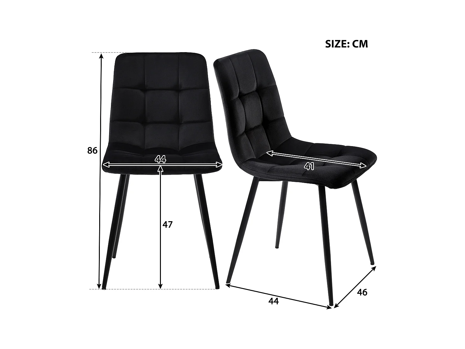 Conjunto de comedor de 5 piezas: mesa rectangular extensible de 140×80 cm con estructura de metal y 4 sillas de terciopelo negro, diseño moderno.