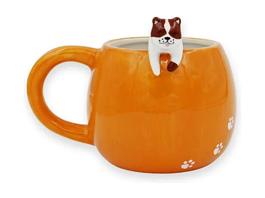 Tasse Winkee mit Hund Figur