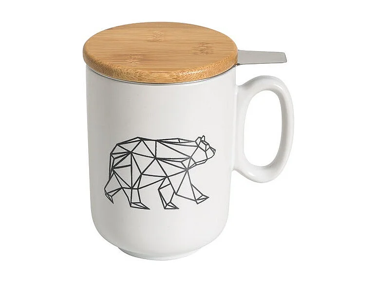 Tisanière Branca Urso Origami 450ml - Table et Cook