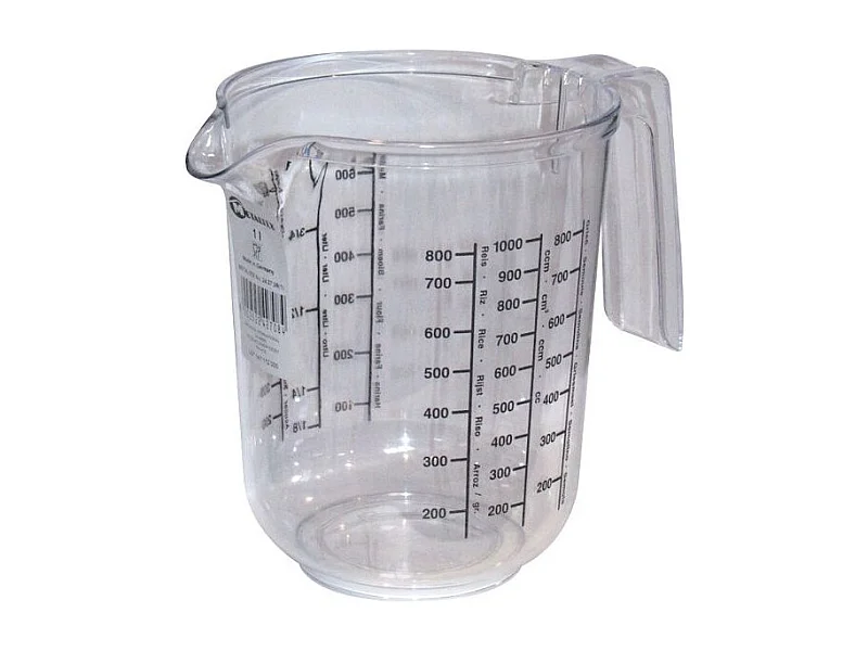 Verre doseur gradué plast. 1L METALTEX - 24270810080