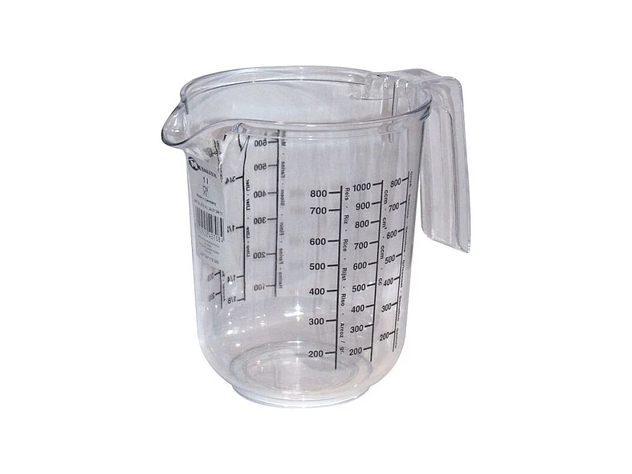 Verre doseur gradué plast. 1L METALTEX - 24270810080