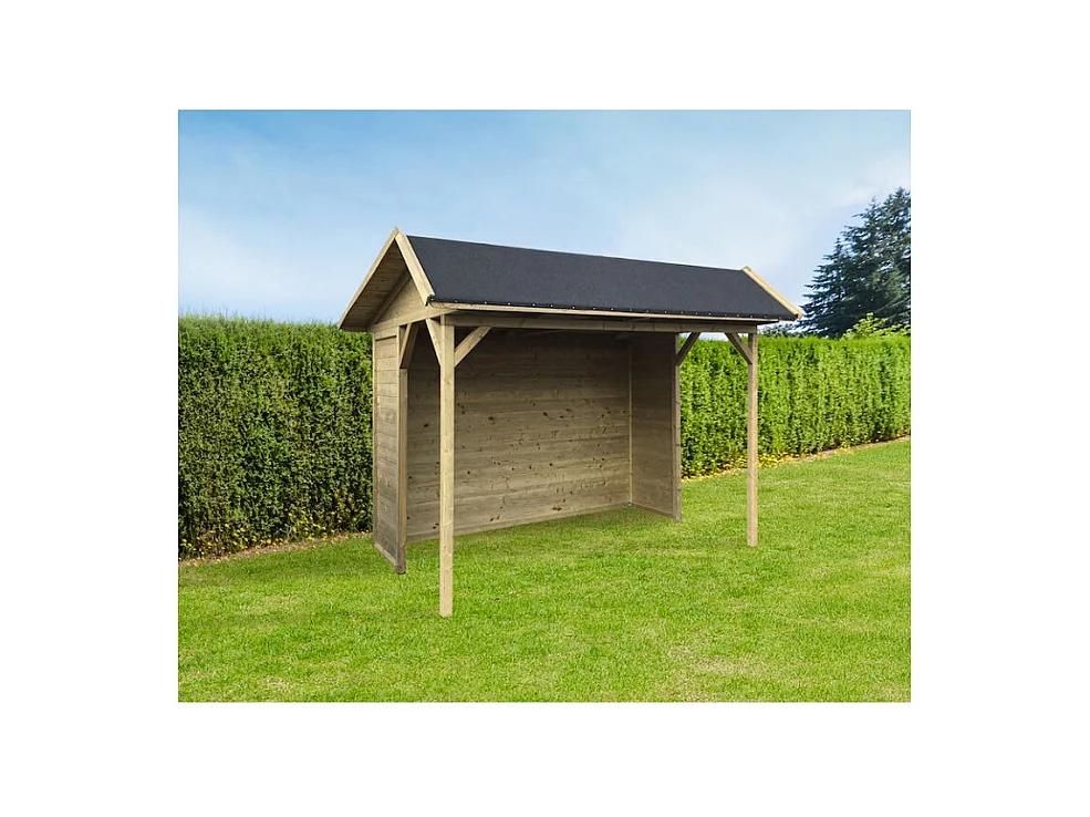 Kiosque Ronsburg 3400 x 2500 cm - 8,5 m² - Pin d'Europe du Nord - Double pente
