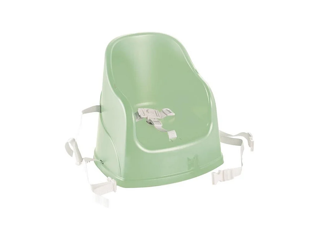 Chaise haute évolutive en rehausseur de chaise + Coffret vaisselle + Boîtes de conservation + Bavoir semi-rigide