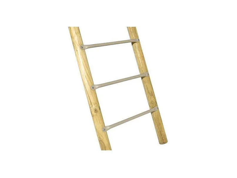 Portique bois et métal - 2,30m - 2 balançoires et 1 toboggan 2,63m - ARROBA TRIGANO