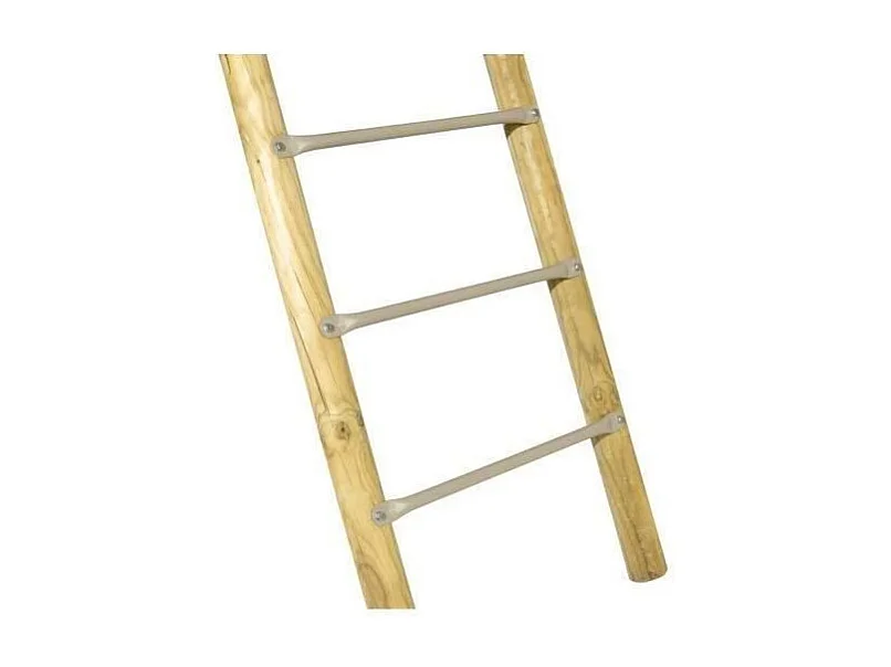 Speeltuin ARROBA in hout en metaal - Schommel 2 schommels, platform en glijbaan van 2,63 m