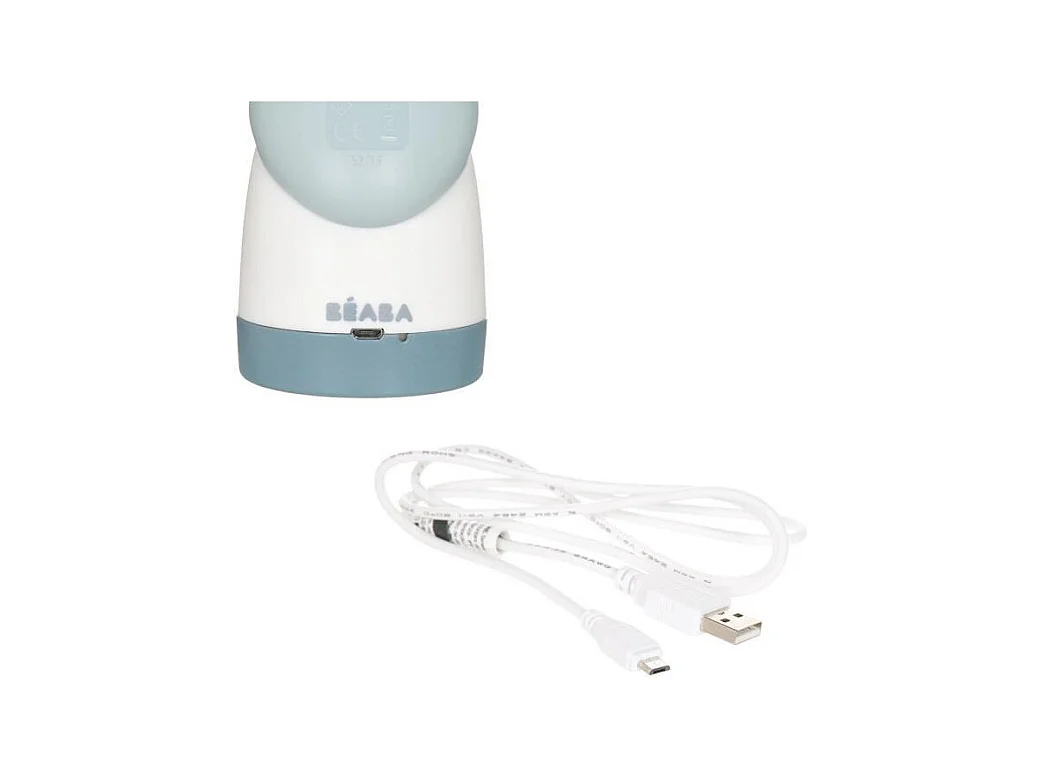 BEABA, Veilleuse pour Enfant/Bebe, Portative sans fil, Evolutive en Torche, Lumiere douce, Design Ergonomique, Pixie Torch bleu
