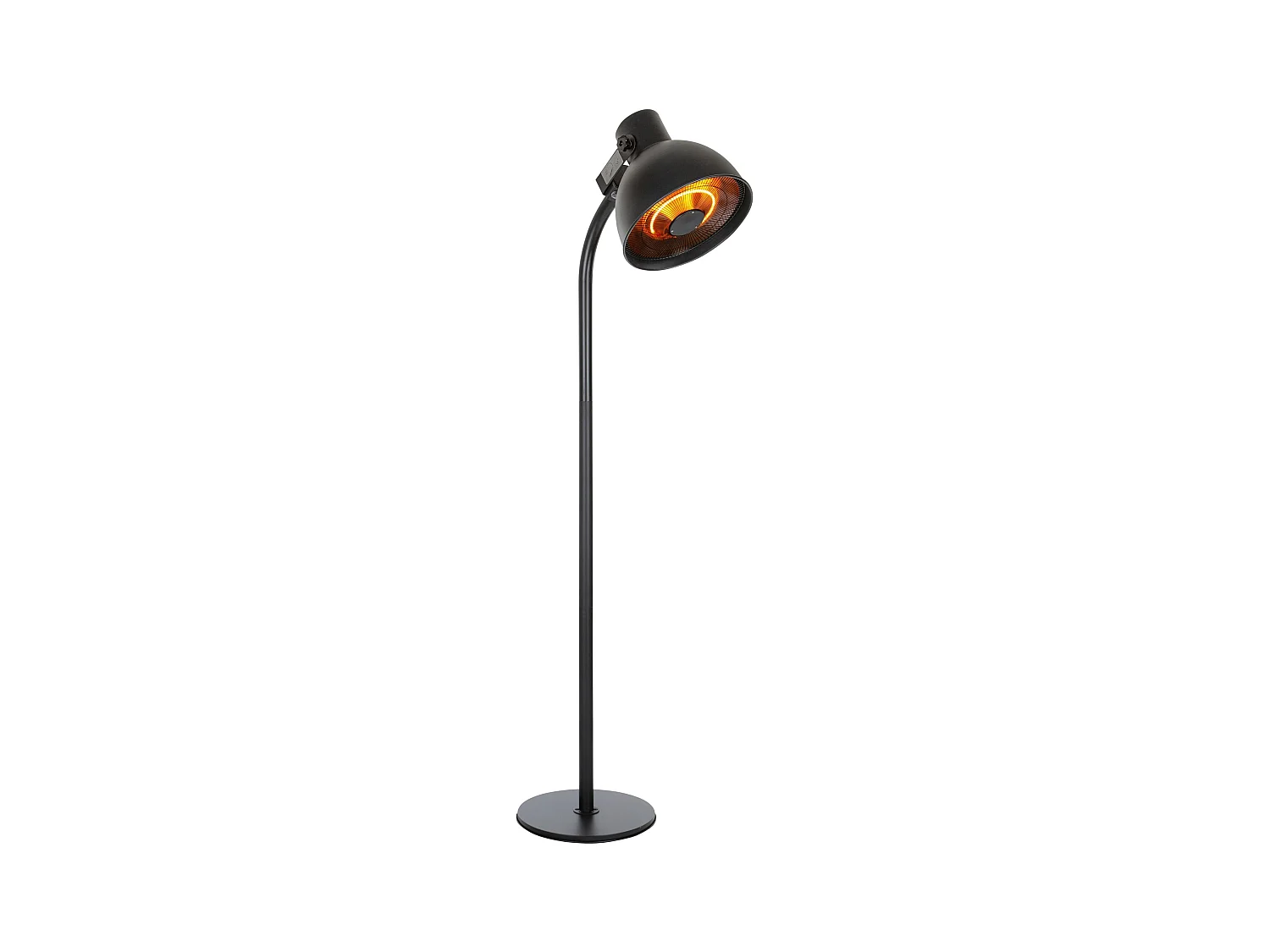 Chauffe-terrasse sur pied HELIOS 2000W, 3 niveaux de puissance, avec télécommande et sécurité anti-basculement, portée 15 m²