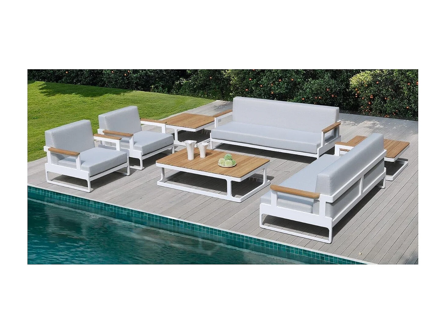 Tavolino da giardino 140x85xH.37 cm - MEB12 - ALTANKA